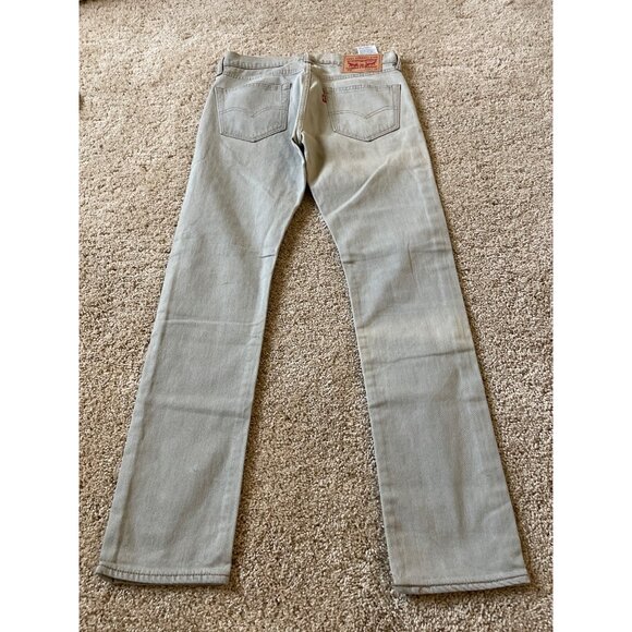 Levi's 510 Men's Size 30x30 Gray Straight Leg Jeans Casual Denim School - Picture 8 of 9